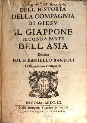 Dell'historia della compagnia di Giesù, P.2.