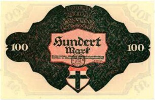 Geldschein / Notgeld, 100 Mark, 23.10.1922