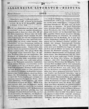 Bonnycastle, R. H.: Newfoundland in 1842. A sequel to "The Canadas in 1841". 2 Vol. London: Colburn 1842