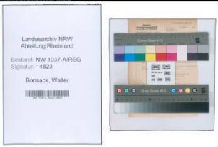 Entnazifizierung Walter Bonsack , geb. 02.11.1893 ()