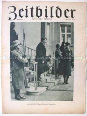 Illustrierte Beilage der "Vossischen Zeitung" mit einem Foto von Hitler am Neujahrsmorgen in Berlin