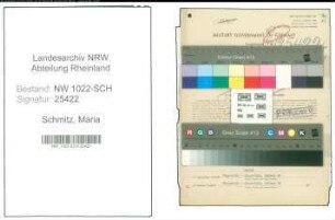 Entnazifizierung Maria Schmitz , geb. 28.12.1904 (Arbeiterin)
