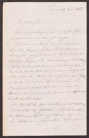 Ludwig Kalisch (1814-1882) Autographen: Brief von Ludwig Kalisch an Carl Rümpler - BSB Autogr. Kalisch, Ludwig