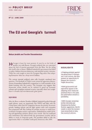 The EU and Georgia's turmoil