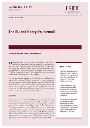 The EU and Georgia's turmoil