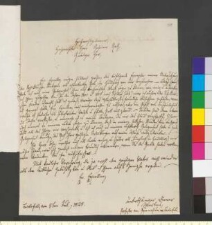 Brief von Martens, Otto an Goethe, Johann Wolfgang von