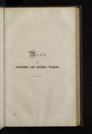 Reise im europäischen und asiatischen Rußland.