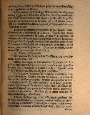 De Modernis Antiquitatum Hebraicarum Scriptoribus Dissertatio Philologico-Antiquaria