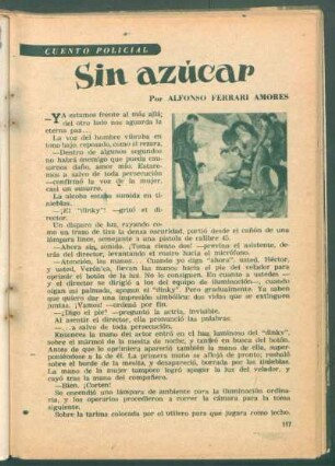 Sin azúcar : Cuento policial