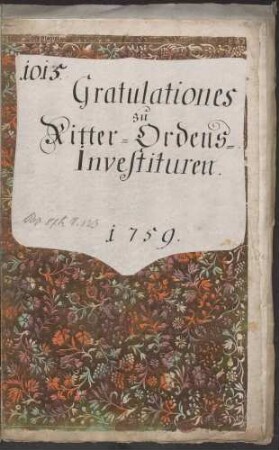 Gratulationes zu Ritter-Ordens Investituren