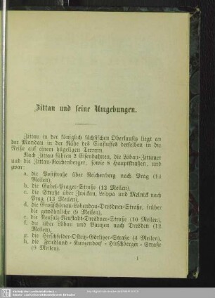 Zittau und seine Umgebungen