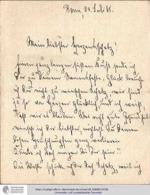 Brief vom 24.07.1905