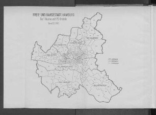 Freie und Hansestadt Hamburg. Die 7 Bezirke und 179 Ortsteile