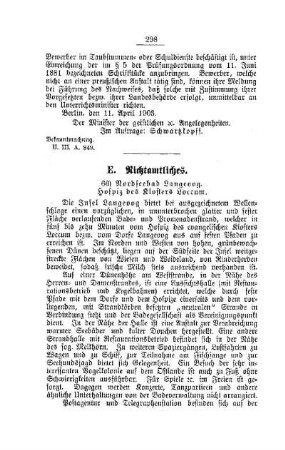 Nordseebad Langeoog. Hospiz des Klosters Loccum : [E. Nichtamtliches]