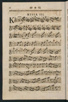 22-31, Missa III.