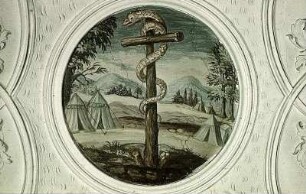 Deckenbild im Langhaus: Die Eherne Schlange