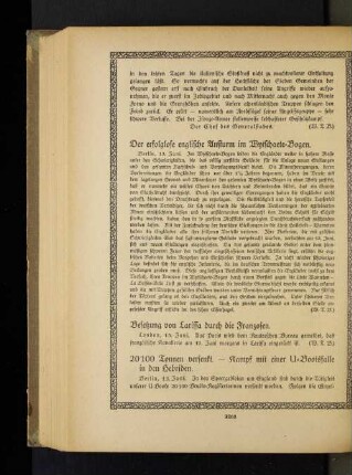 Der erfolglose englische Ansturm im Wytschaete=Bogen.