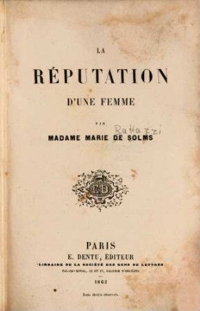 La réputation d'une femme