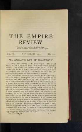 Vol. VI. November, 1903. No. 34.
