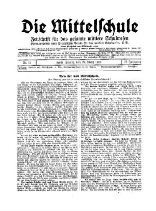 Arbeiter und Mittelschulen
