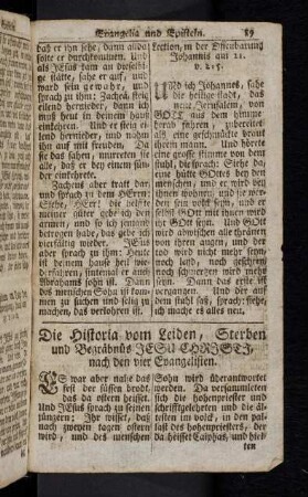 89-107, Die Historia vom Leiden, Sterben und Begräbnus Jesu Christi