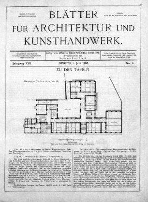 No. 6, 1. Juni 1900