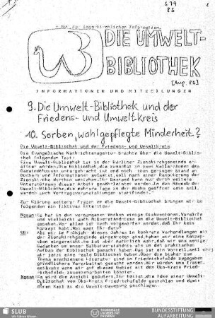 1986,Aug.(9-10): Umweltblaetter : Infoblatt des Friedens- und Umweltkreises Zionsgemeinde
