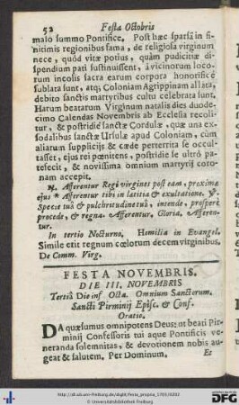 Festa Novembris.