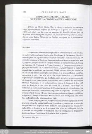 Crimean Memorial Church Eglise De La Communaute Anglicane