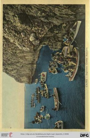 Capri – Ingresso Grotta Azzurra – Entrée de la Grotte Bleue – Entrance to the Blue Grotto – Eingang zur blauen Grotte
