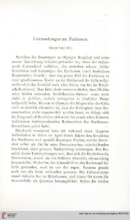 6: Untersuchungen am Parthenon