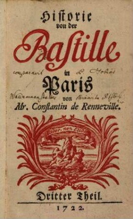 Historie von der Bastille in Paris. Dritter Theil