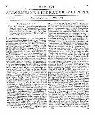 St. Petersburgischer Calender. Auf das Jahr 1804. Gerichtet auf die vornehmsten Orte des Rußischen Reichs. Sankt Petersburg: Imperatorskaja Akademija Nauk 1804