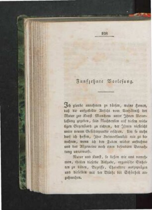 Funfzehnte Vorlesung