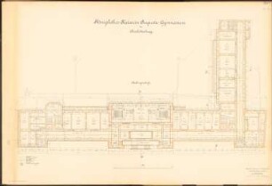 Kaiserin-Augusta-Gymnasium, Berlin-Charlottenburg: Grundriss KG 1:100