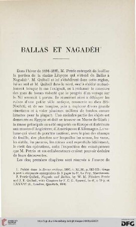 Ballas et Nagadéh