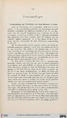 3: Tentoonstelling van Teekeningen van Oude Meesters, te Leiden
