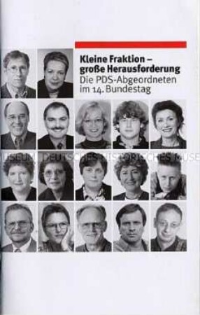 Informationsschrift über die PDS-Fraktion im Bundestag