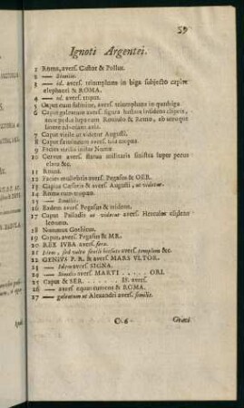 59-82, Ignoti Argentei - Sequentes minoris sunt forme