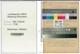 Entnazifizierung Wilhelm Massmann , geb. 09.06.1886 (Ingenieur)