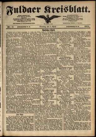 Ausgabe vom Dienstag, den 05. April 1904.