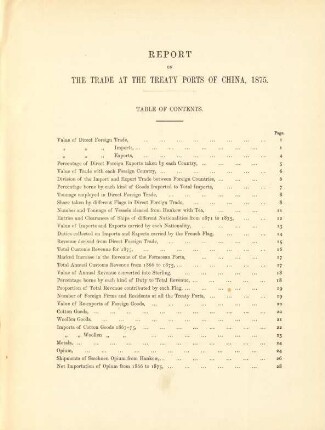 Report on the trade at the treaty ports of China