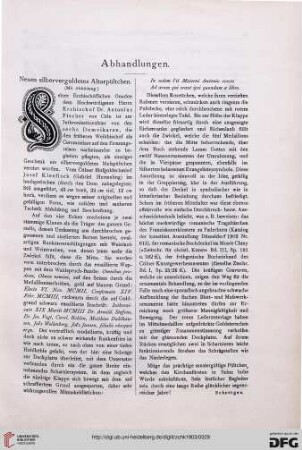 Neue silbervergoldetes Altarpültchen