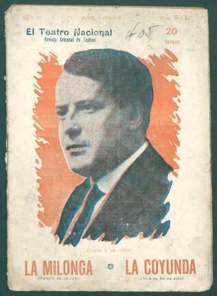 1919003700: La milonga : (pobre mi madre querida) ; sainete cómico lírico en un acto y tres cuadro