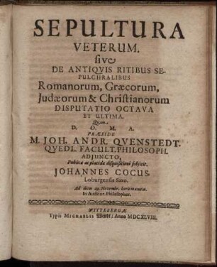 Disputatio Octava