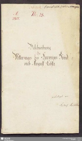 Beschreibung des Wetterzuges bey Kurprinz Friedrich August Erbst. - 17.6355 4.