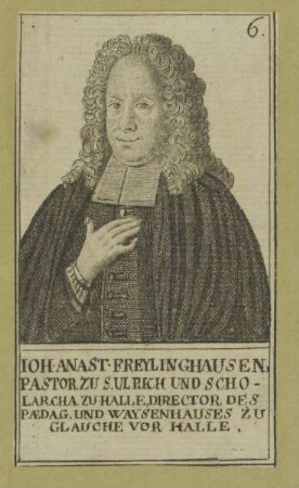 Bildnis des Ioh. Anast. Freylinghausen