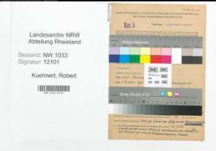 Entnazifizierung Robert Kuehnert , geb. 22.10.1896 (Polizeibeamter)