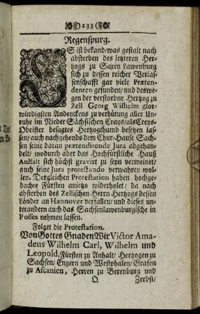 Regenspurg - Engelland