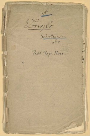 Nachlass von Martin Schrettinger (1772-1851) – BSB Schrettingeriana, 5. Nachlass von Martin Schrettinger (1772-1851): Briefe von und an Schrettinger – BSB Schrettingeriana 5